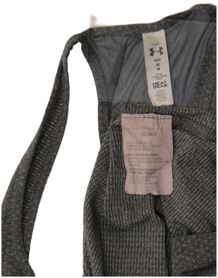 Under Armour Camiseta sin mangas Heat Gear para mujer Reino Unido 12 Poliéster gris medio