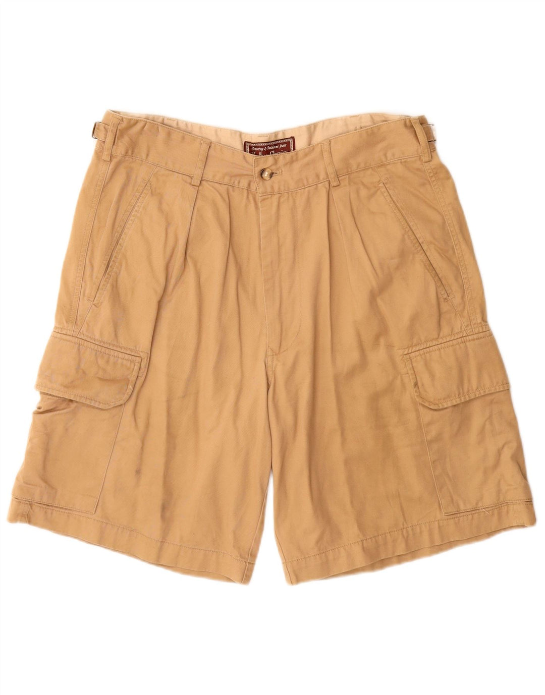 Marlboro Classics Pantalones cortos tipo cargo con clavijas para hombre EU 52 XL W32 Algodón beige