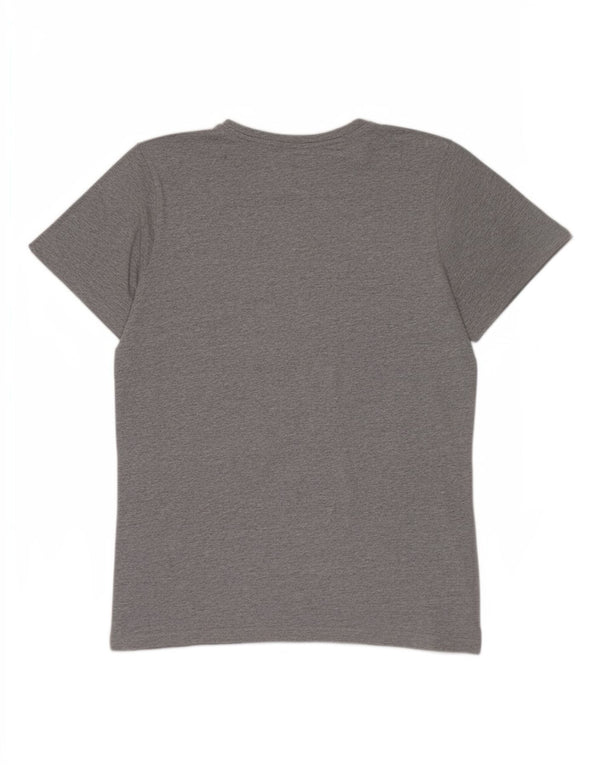 Camiseta Ellesse para hombre con gráfico de algodón moteado en gris medio