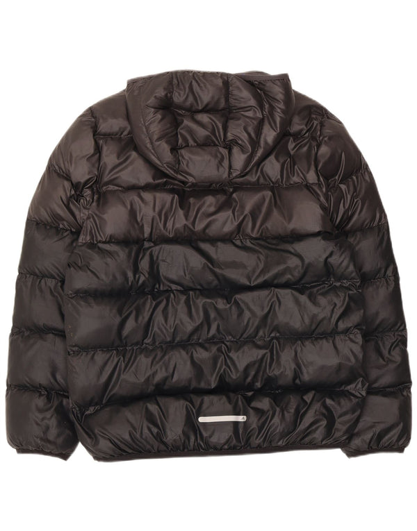 Adidas Chaqueta acolchada con capucha para niños 13-14 años Negro Poliéster color block
