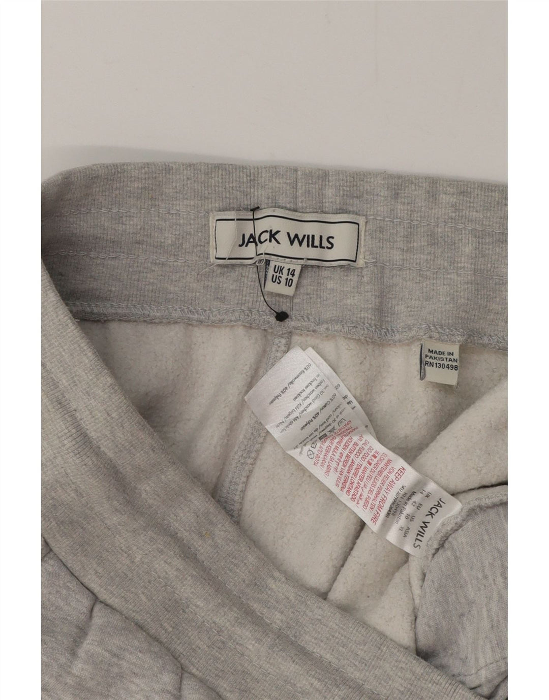 JACK WILLS Pantalones de chándal para mujer Joggers UK 44 Algodón gris medio