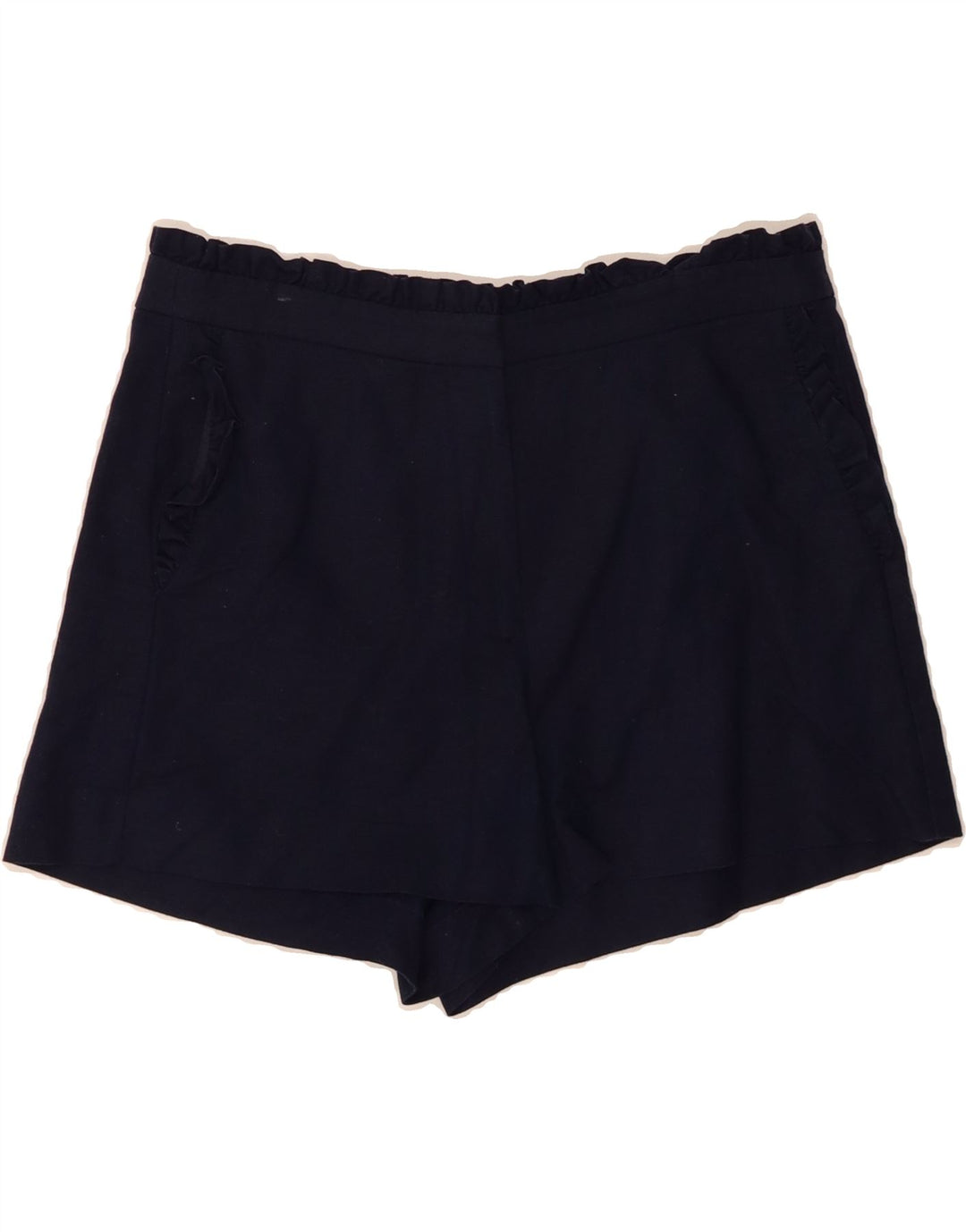 J. CREW Womens Chino Shorts US 8 Medium W32 Navy Blue Linen Vintage J. Crew and Second-Hand J. Crew from Messina Hembry 
