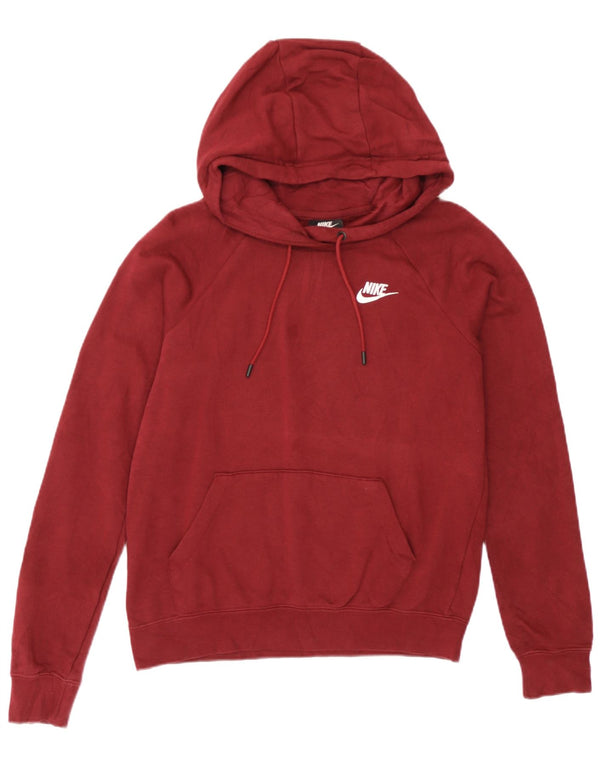 Nike Jersey con capucha extragrande para mujer UK 6 XS Algodón burdeos