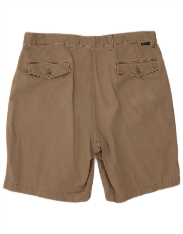 Dockers Mens Khakis Chino Shorts W36 Grande Algodón Beige