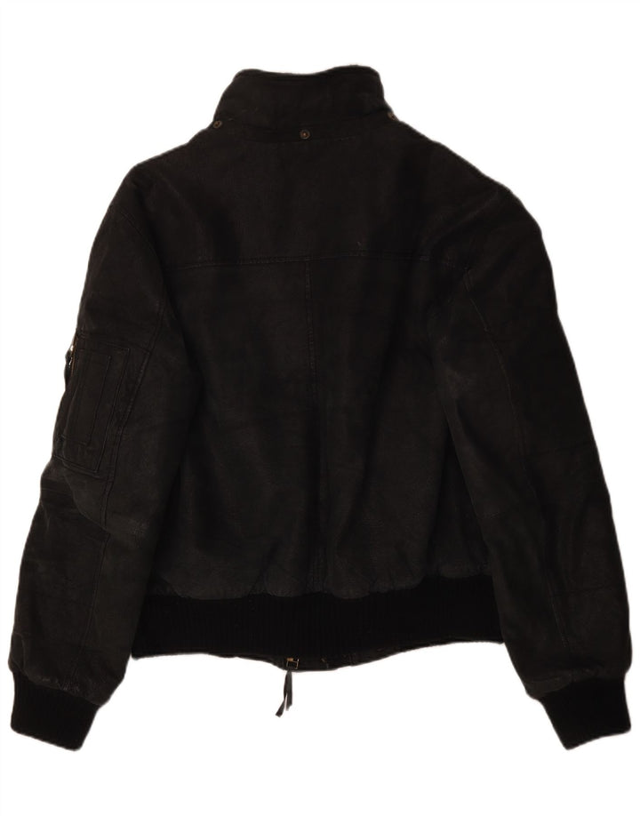 Conbipel Chaqueta de cuero para hombre IT 52 Cuero negro grande
