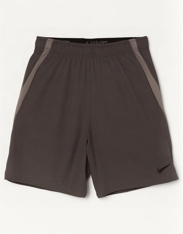 Pantalones cortos deportivos Nike Dri Fit para hombre Poliéster gris medio