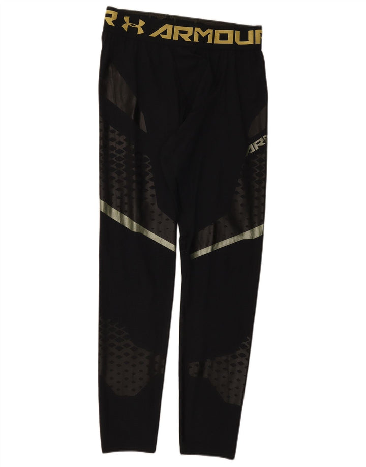 Under Armour Leggings con estampado gráfico en bloques de color negros pequeños para hombre