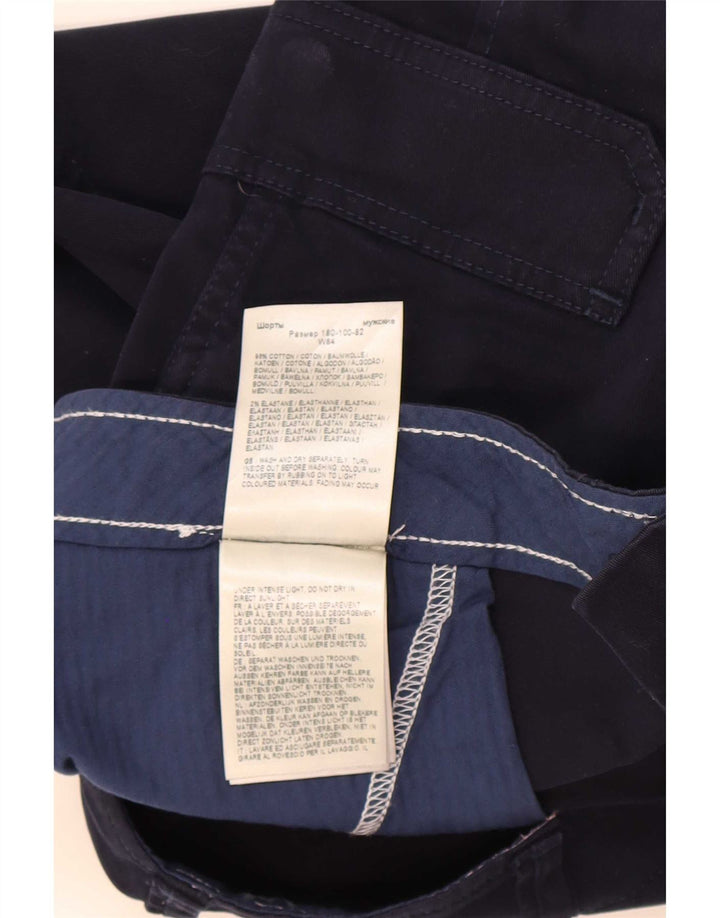 Wrangler Mens Casey Cargo Shorts W33 Medio Azul Marino Algodón