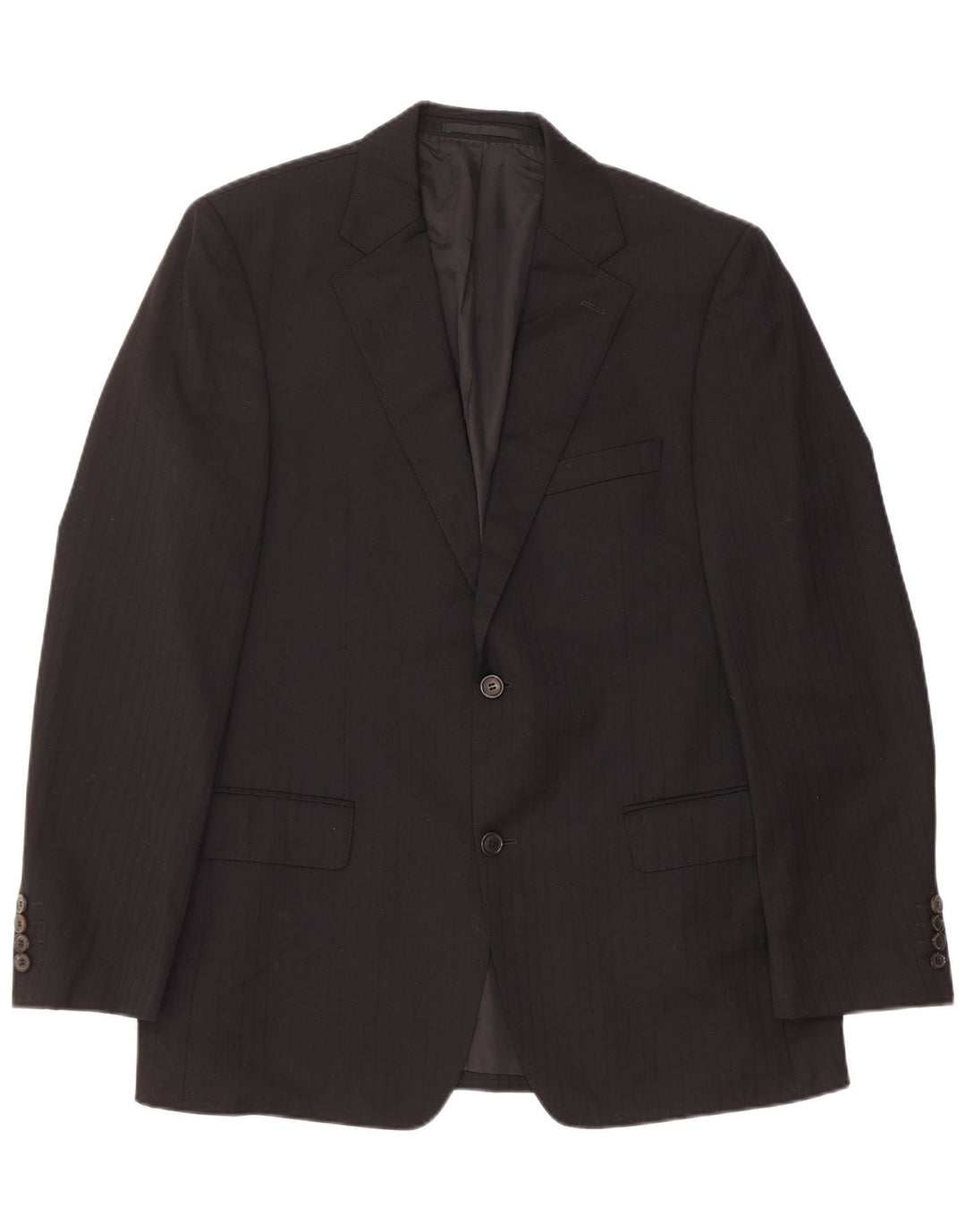 HUGO BOSS Chaqueta tipo blazer de 2 botones para hombre EU 50 Grande a rayas negras