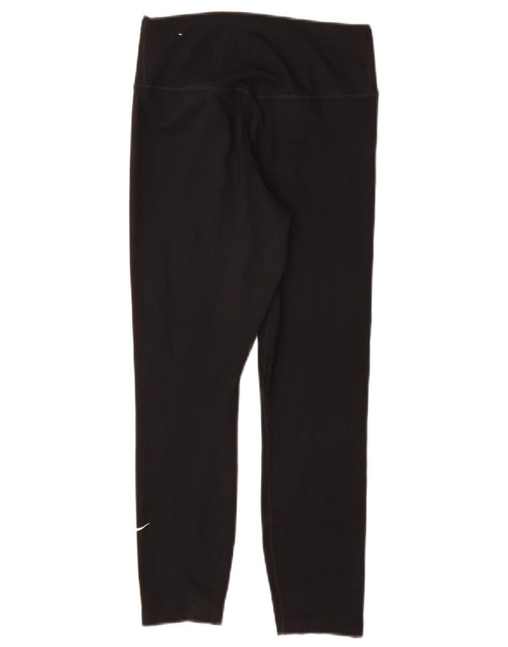 NIKE Leggings Capri Dri Fit para Mujer UK 4 XS Poliéster Negro