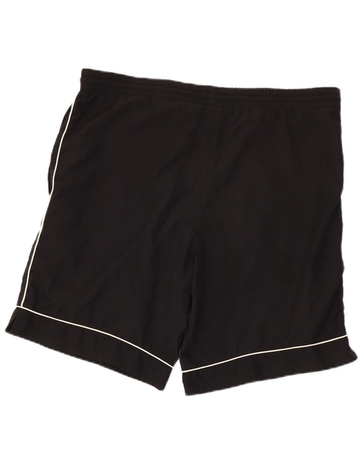 Nike - Pantalones cortos deportivos para hombre, talla pequeña, poliéster negro
