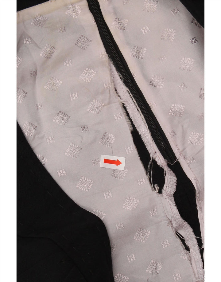COAST Falda acampanada para mujer UK 40 Grande W34 Poliéster negro