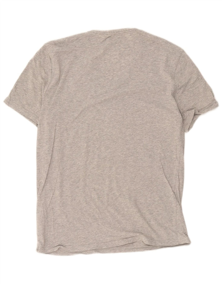 Adidas - Camiseta para hombre, talla grande, algodón gris