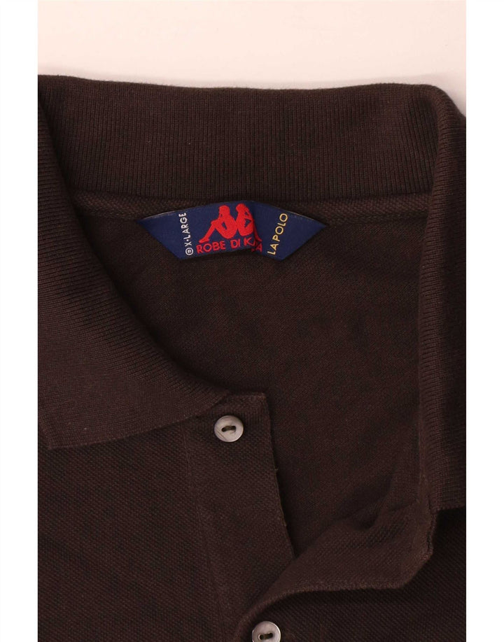 Kappa Polo Hombre XL Algodón Marrón