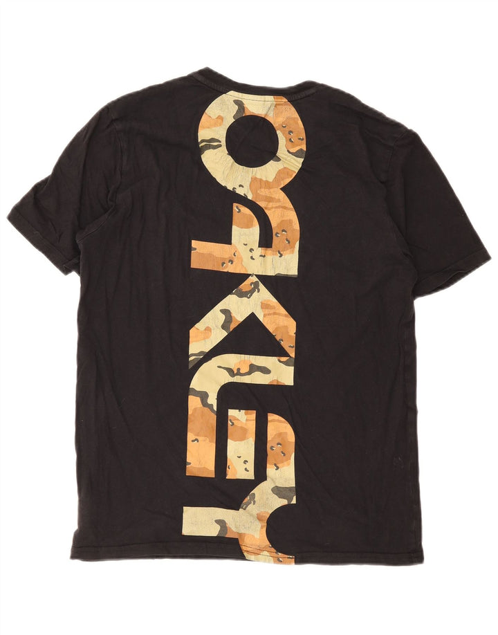 Oakley - Camiseta gráfica para hombre, talla pequeña, algodón negro