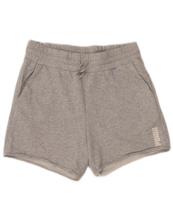 PUMA Pantalones cortos deportivos para hombre de algodón gris medio