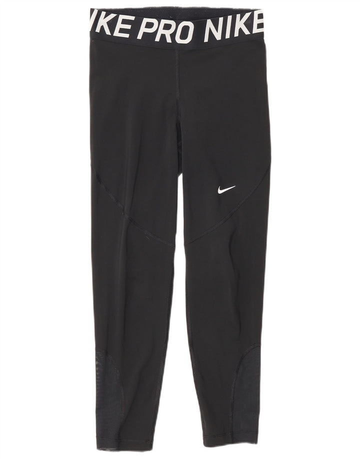 Nike Leggings gráficos para mujer pequeños deportivos de poliéster negro