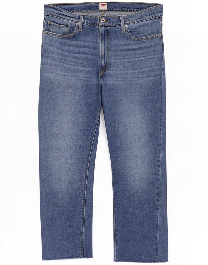 Vaqueros Levi's Mujer Rectos W34 L27 Algodón Azul