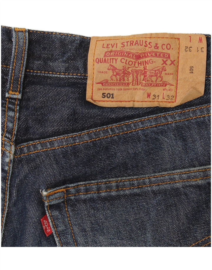 Vaqueros Levi's Mujer 501 Rectos W31 L32 Azul Marino
