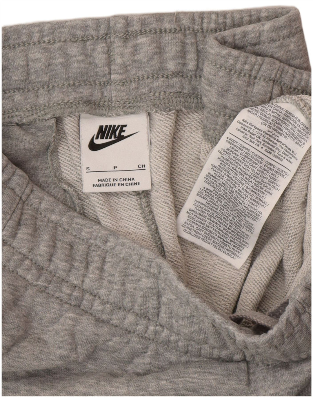 Nike Pantalones de Chándal para Hombre Joggers Small Gris Algodón