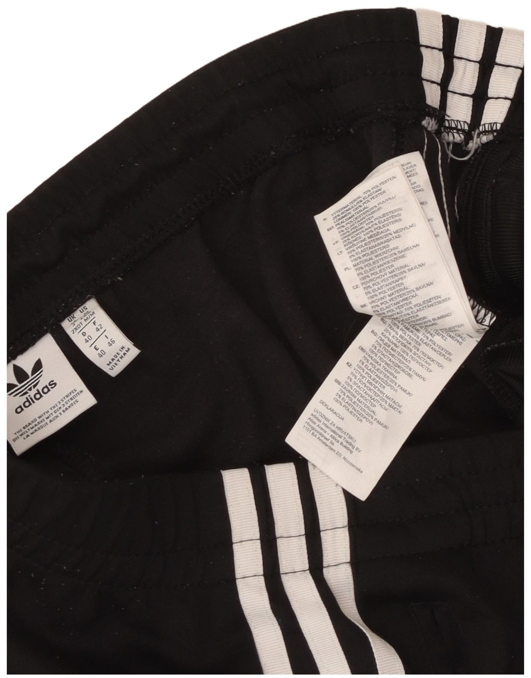 Adidas Pantalones de chándal para mujer UK 44 Mediano Negro Algodón
