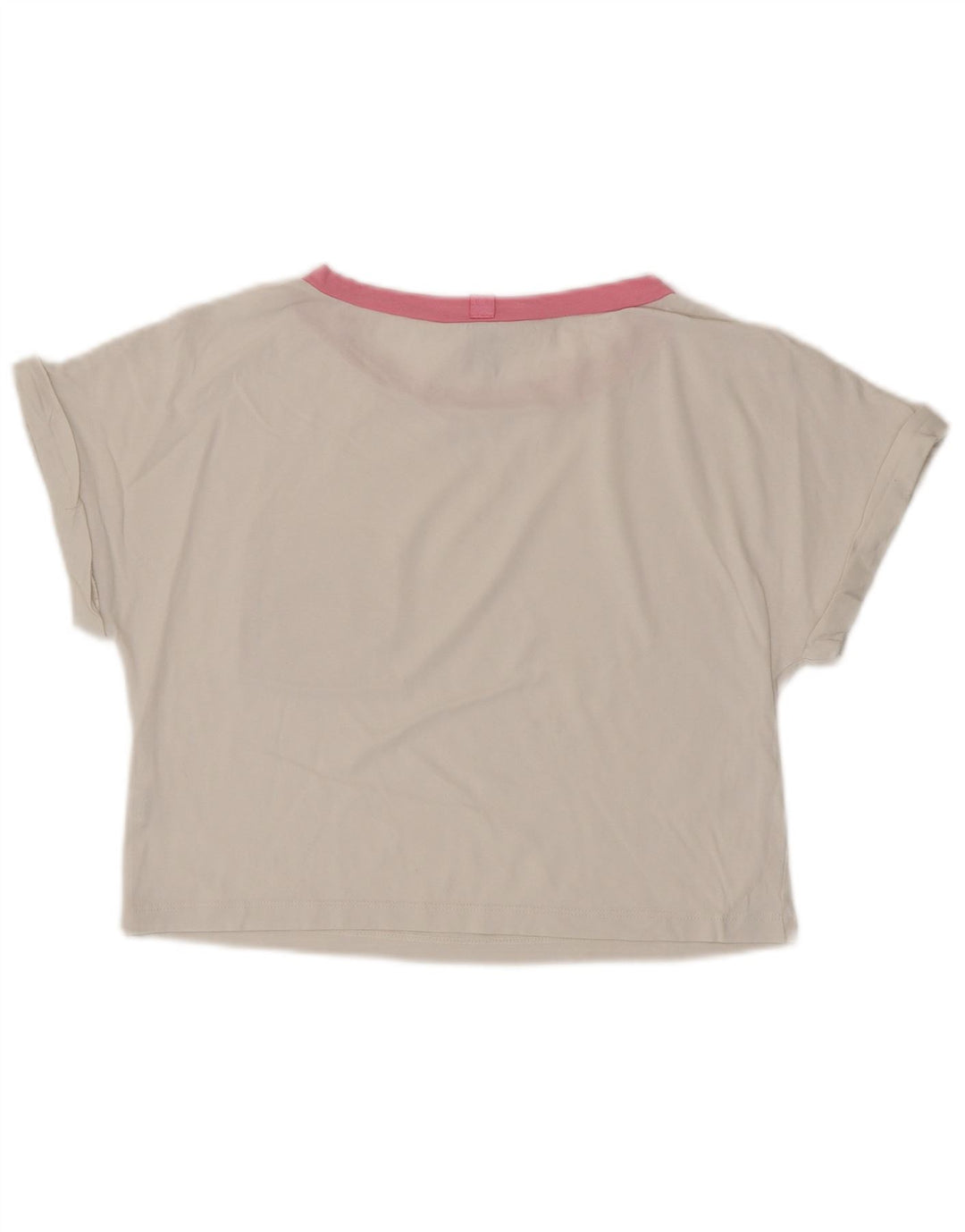 BENETTON Camiseta corta Peanuts para mujer UK 6 XS Algodón blanco