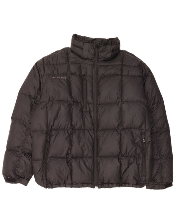 Columbia Chaqueta acolchada para hombre UK 44 2XL Nylon negro