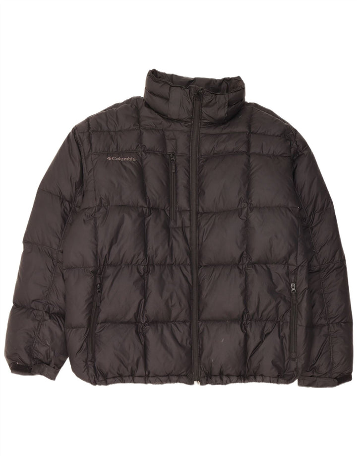 Columbia Chaqueta acolchada para hombre UK 44 2XL Nylon negro