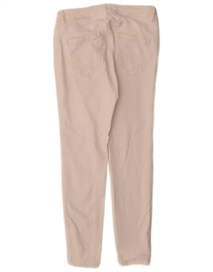 Zara Jeans Slim Mujer EU 40 Medium W30 L28 Algodón Blanco