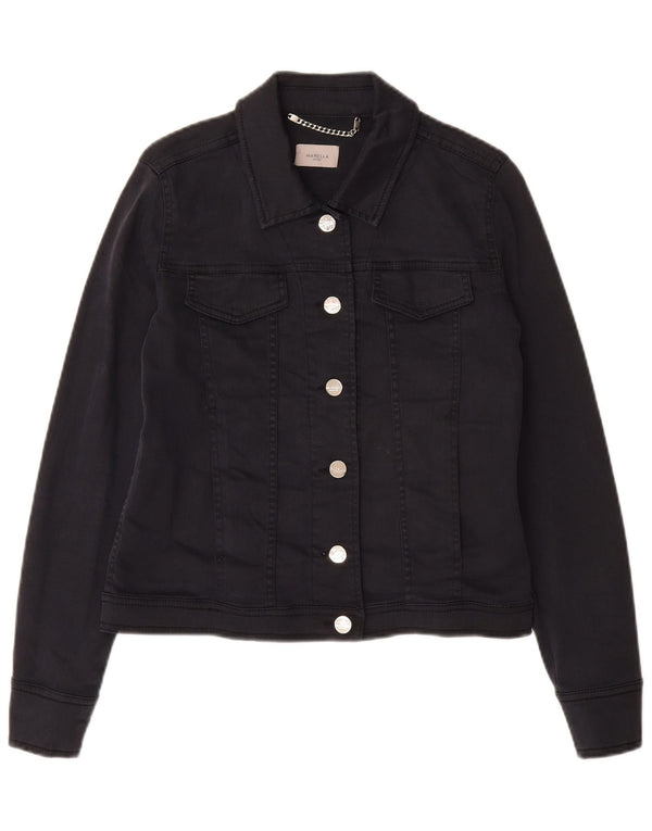 MARELLA Chaqueta vaquera para mujer UK 10 Small Azul marino