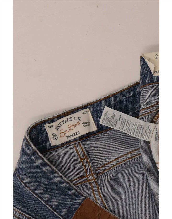 Vaqueros cónicos para hombre Fat Face W42 L29 Algodón azul