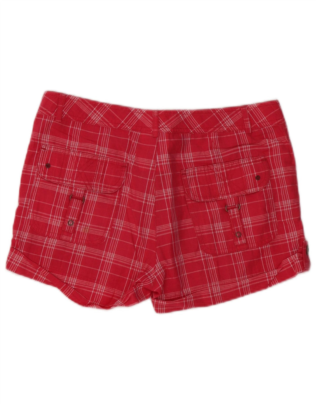 CHAMPION Pantalones cortos para mujer pequeños W32 Red Check