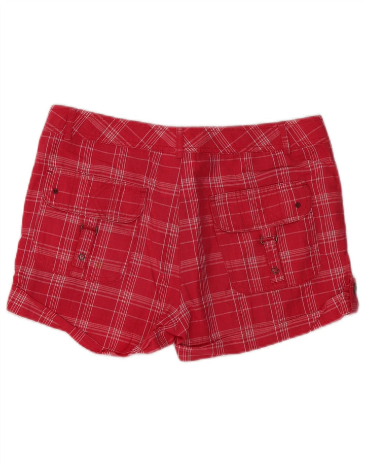 CHAMPION Pantalones cortos para mujer pequeños W32 Red Check