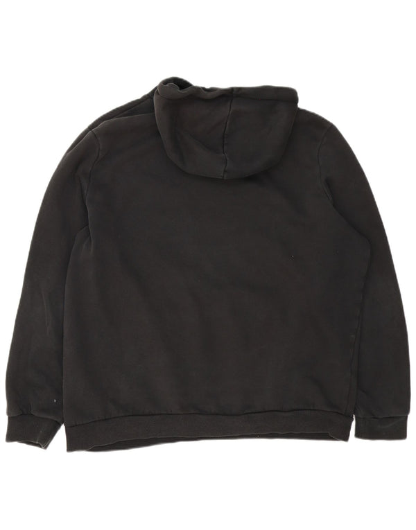 Puma Sudadera con capucha gráfica para hombre XL Algodón negro