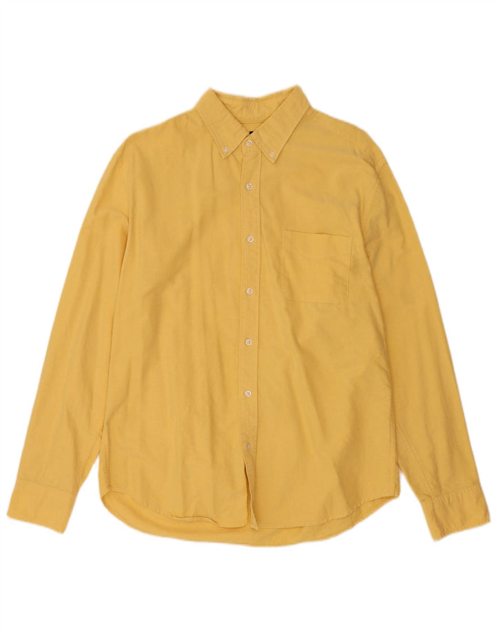 J. Crew Camisa para hombre Talla 16 1/2 Grande Algodón amarillo