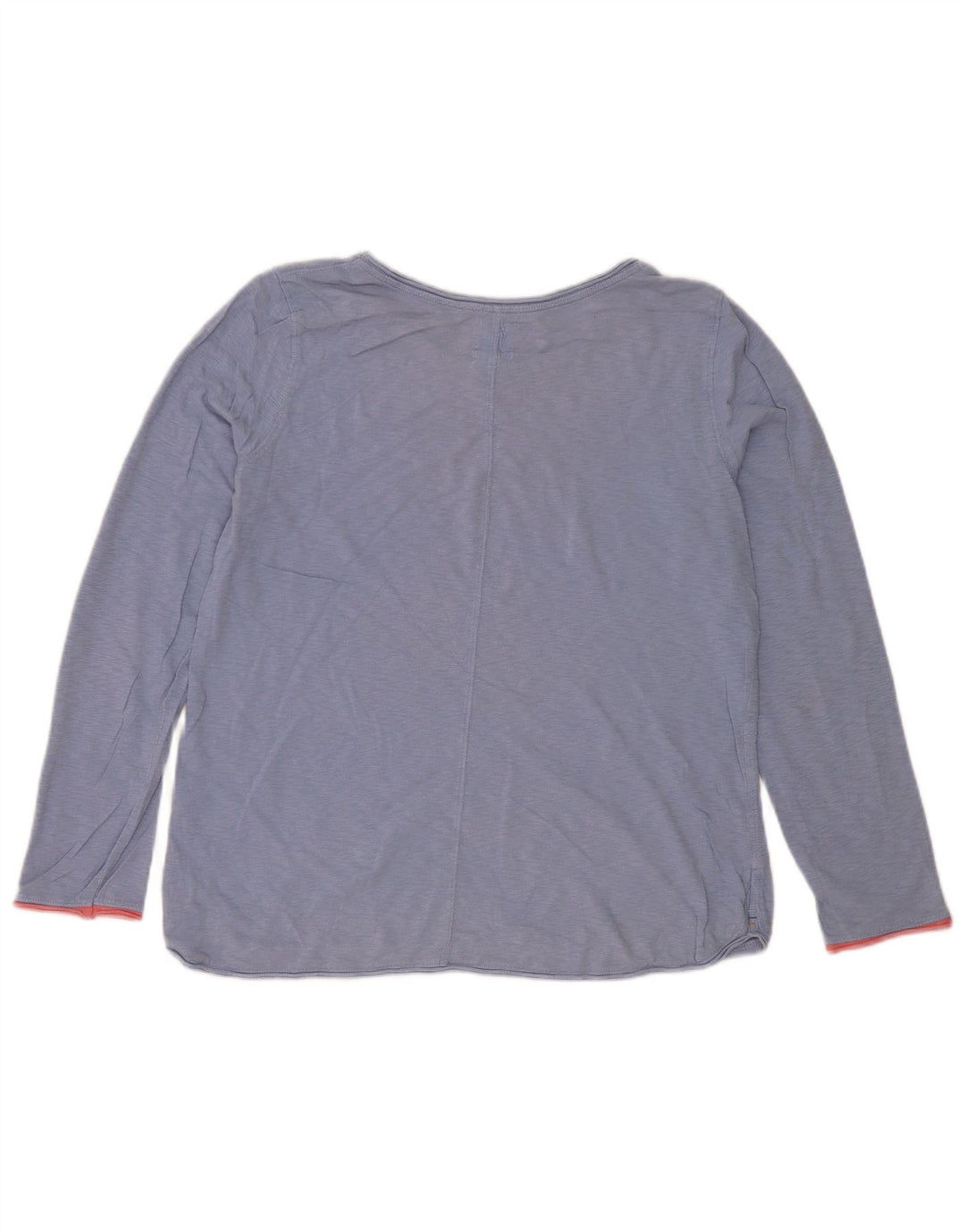 White Stuff Top de mujer de manga larga UK 42 Algodón moteado azul medio