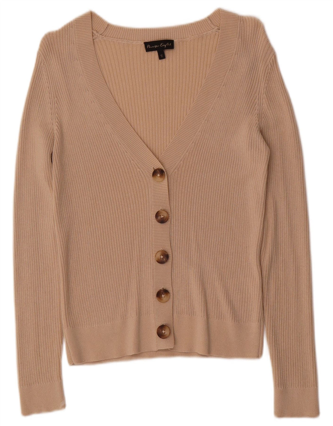Phase Eight Suéter tipo cárdigan para mujer UK 8 Small Viscosa beige