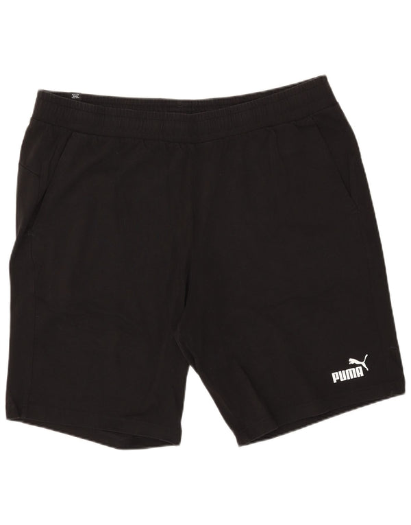 Puma Pantalones cortos deportivos para hombre 2XL Algodón negro