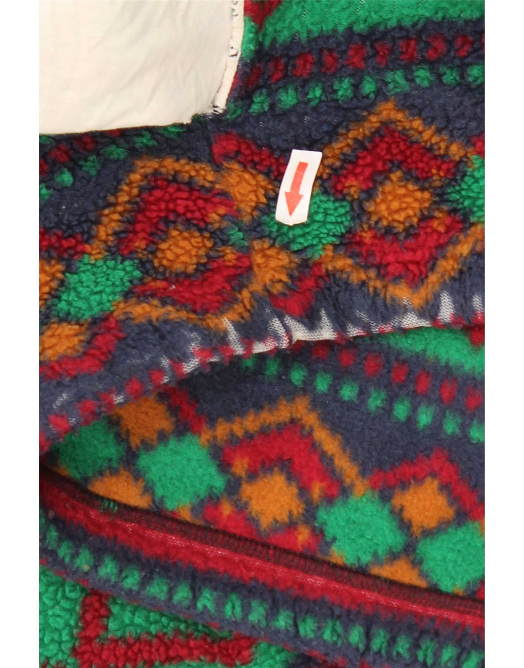 Vintage hombres chaqueta de lana Reino Unido 42 XL multicolor geométrico