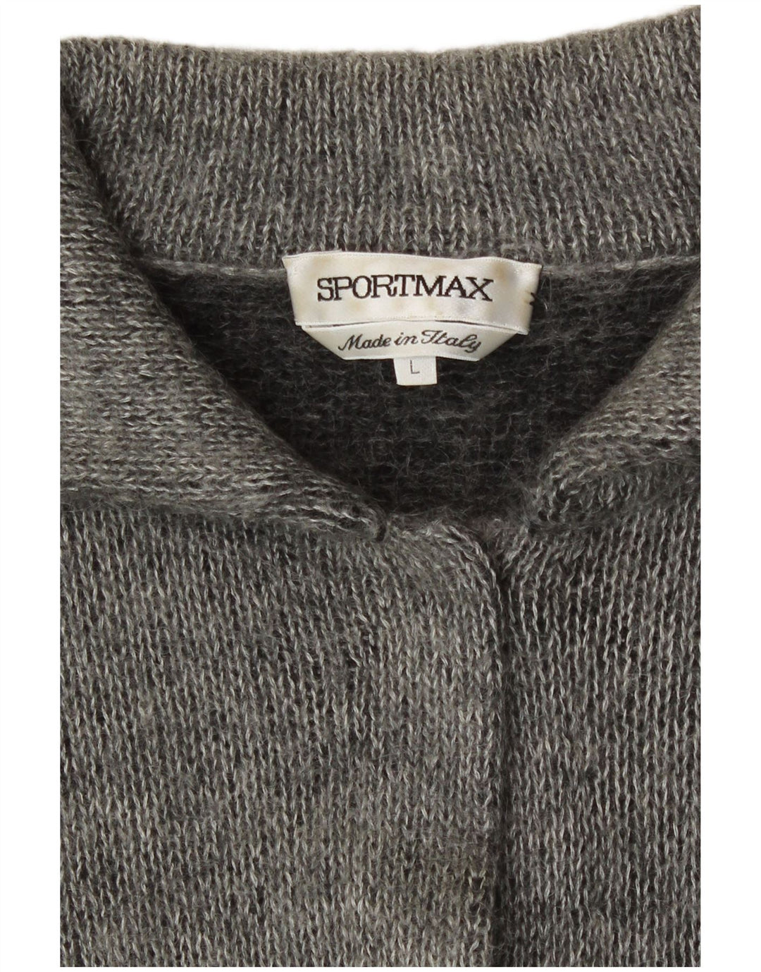 Sportmax - Cárdigan para mujer, talla 40, talla grande, color gris