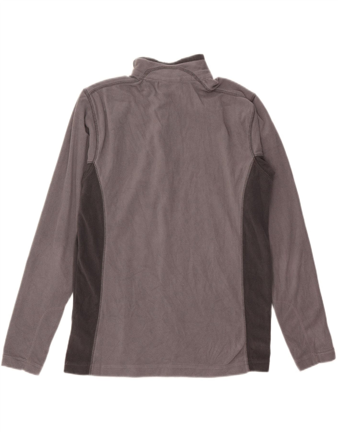 Columbia Jersey De Polar Con Cremallera Y Cuello Para Hombre Pequeño Poliéster Color Block Gris