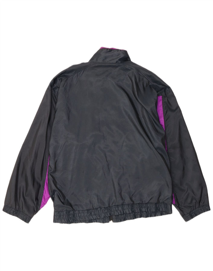 Puma Chaqueta de chándal para hombre, talla grande, color negro, poliamida
