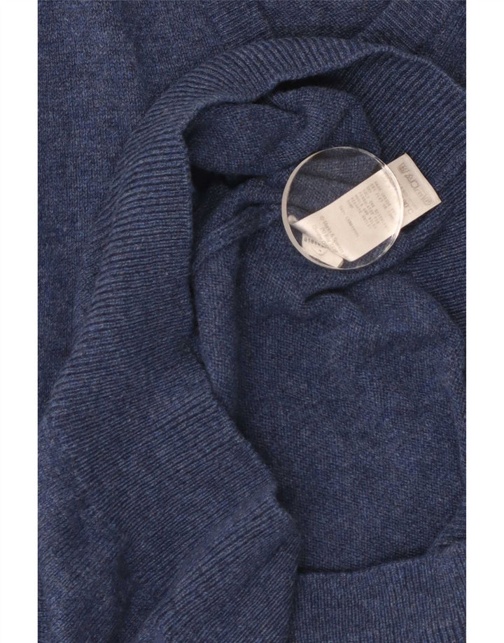 Marks & Spencer Camiseta sin mangas para hombre de lana de cordero moteada en azul medio