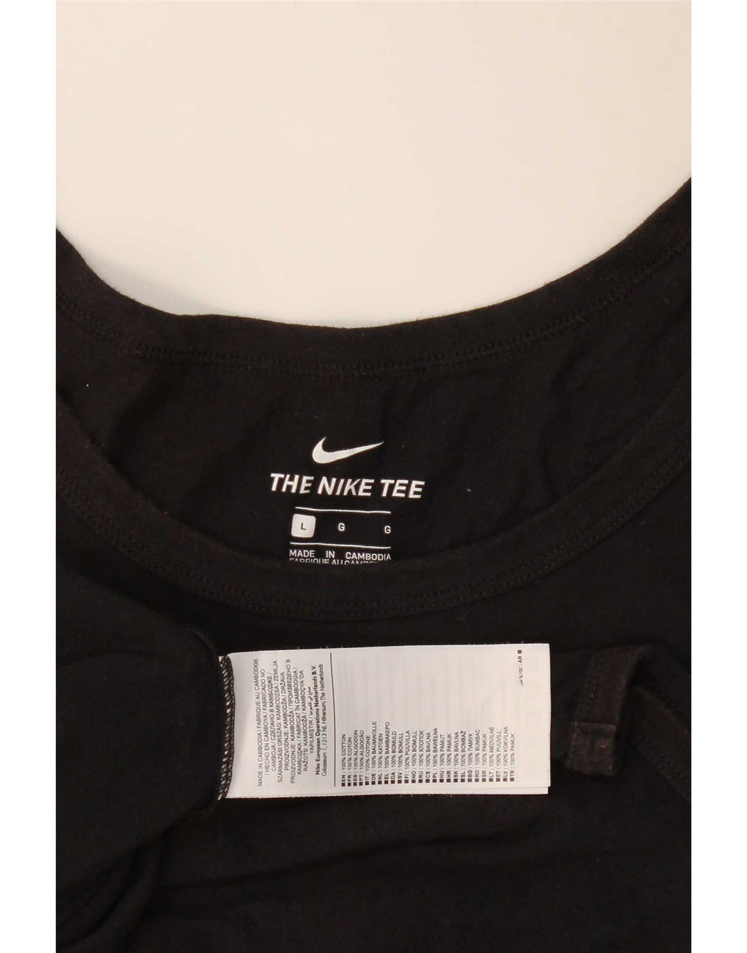 Nike - Camiseta sin mangas para hombre, talla grande, algodón negro