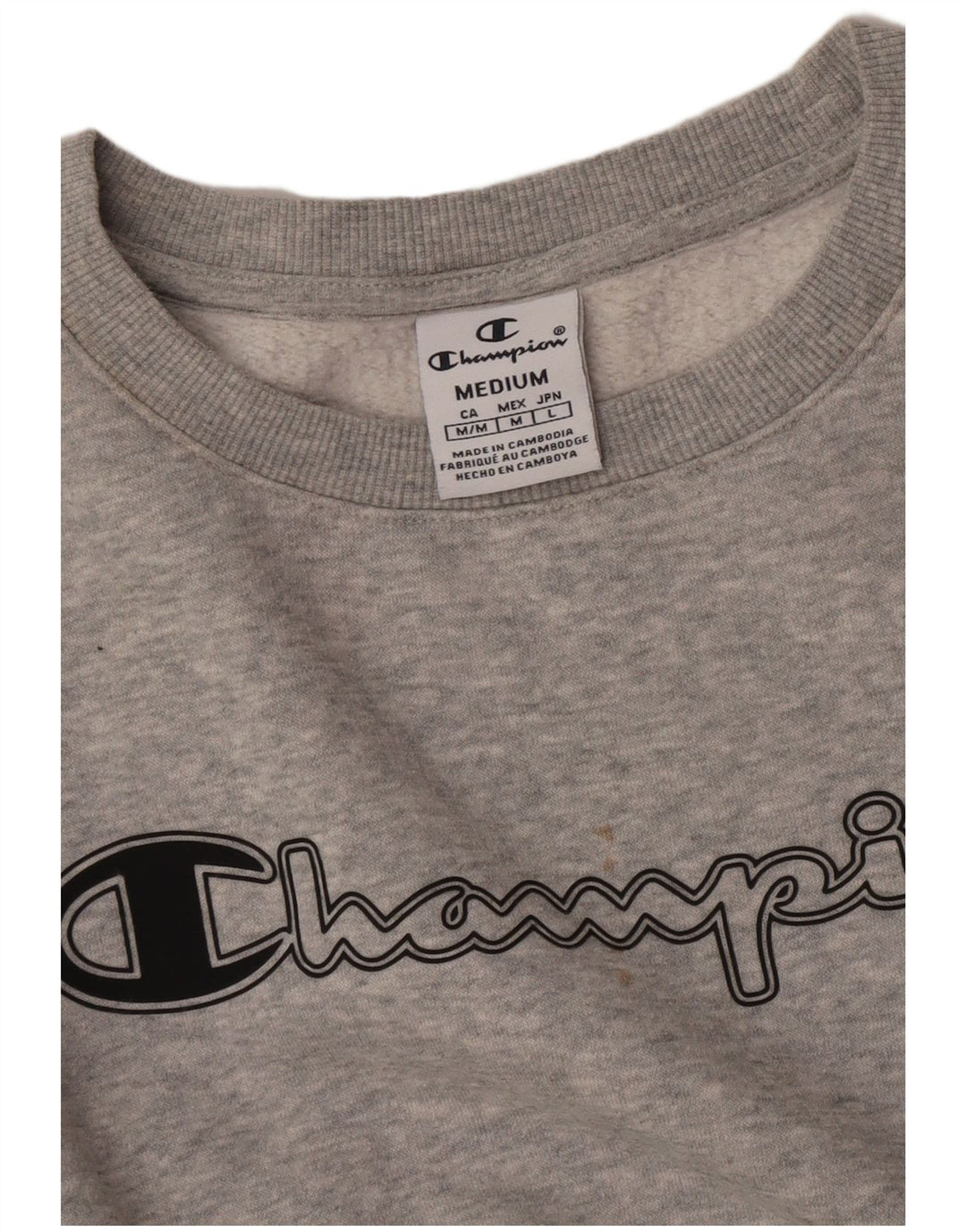 Champion Sudadera Gráfica para Mujer Jumper UK 44 Gris Medio Moteado