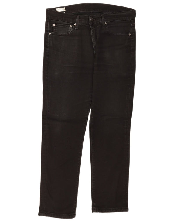 Levi's Hombre 511 Slim Jeans W33 L27 Algodón Negro