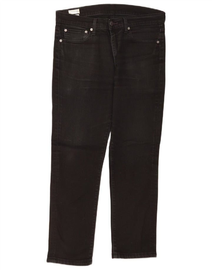 Levi's Hombre 511 Slim Jeans W33 L27 Algodón Negro
