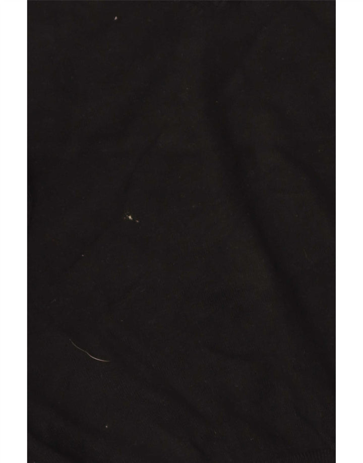 Marks & Spencer Jersey con cuello en V para mujer UK 44 Viscosa negra mediana