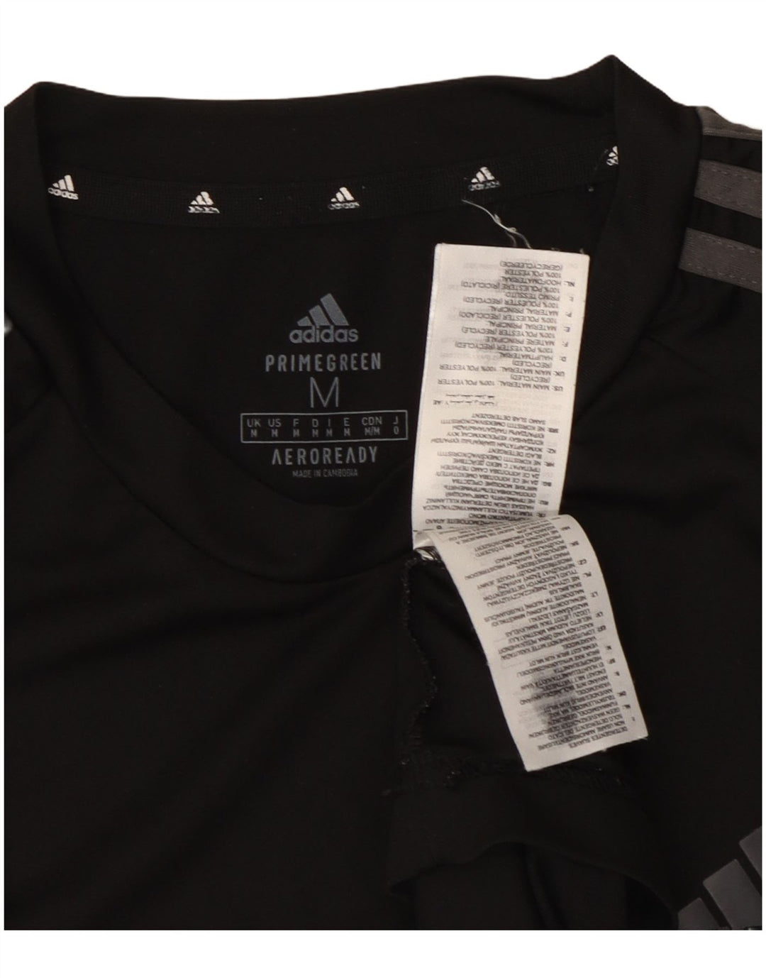 Adidas Hombre Aeroready Camiseta Top Mediano Negro Poliéster