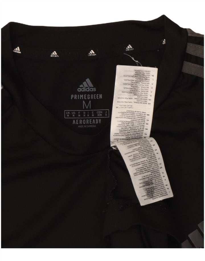 Adidas Hombre Aeroready Camiseta Top Mediano Negro Poliéster